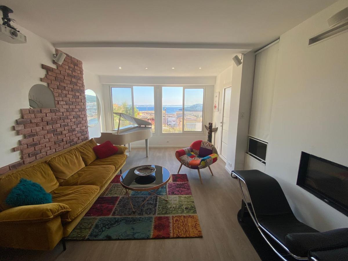 Au Coeur Du Parc National Du Massif Des Calanques, La Flibuste Des Goudes, Maison 2 Chambres, Climatisee, Jardins, Solarium, Proche Plage, Large Vue Mer Marselha Exterior foto