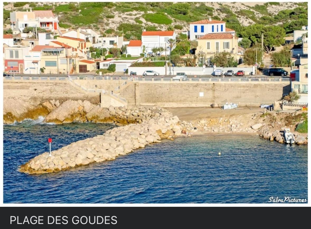 Au Coeur Du Parc National Du Massif Des Calanques, La Flibuste Des Goudes, Maison 2 Chambres, Climatisee, Jardins, Solarium, Proche Plage, Large Vue Mer Marselha Exterior foto